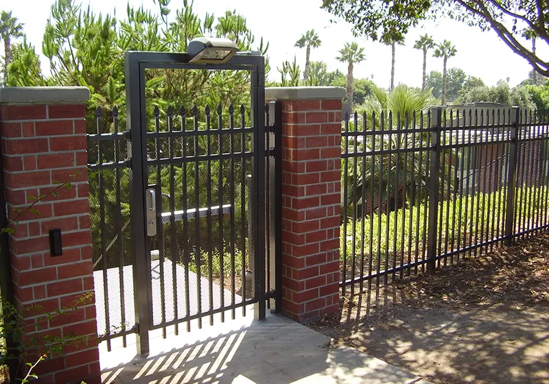 Modern Aluminum Fence Gate Design in Irvine, CA
