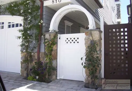 Semi Private Gate with Arbor near Laguna Beach, CA