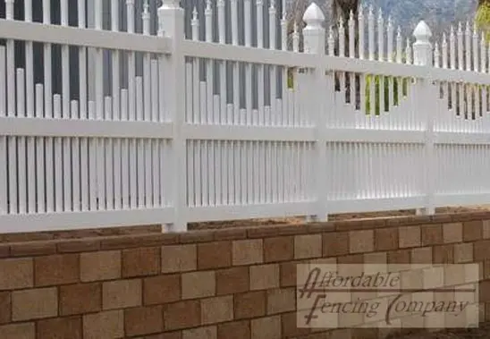 Stone Topper Vinyl Fence Services & Installation