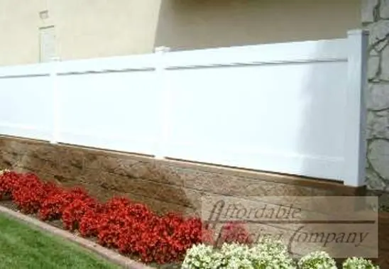 Solid Vinyl White Fencing Wall Stone Toppers