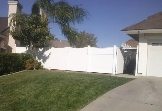 White Vinyl Fencing