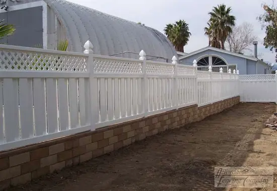 White Vinyl Privacy Fence Wall Extension Services