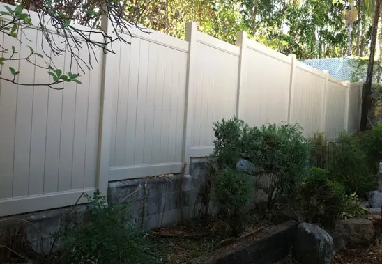 White Privacy Fence