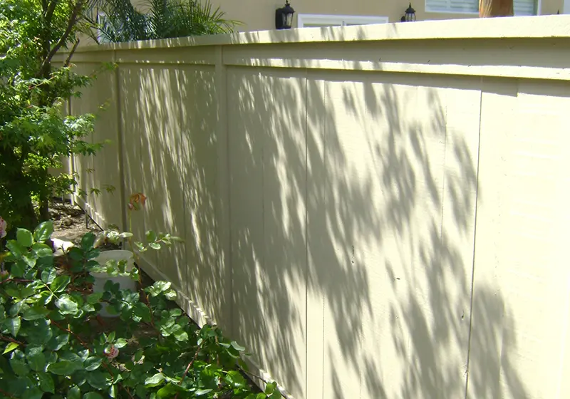 Custom Cedar Panel Fencing near Orange, California