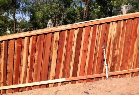 Lake Elsinore Wood Fence